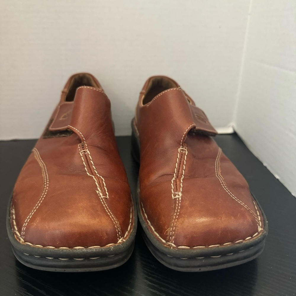 Josef Seibel Air Massage Self Fasten Strap Slip On Leather Loafer